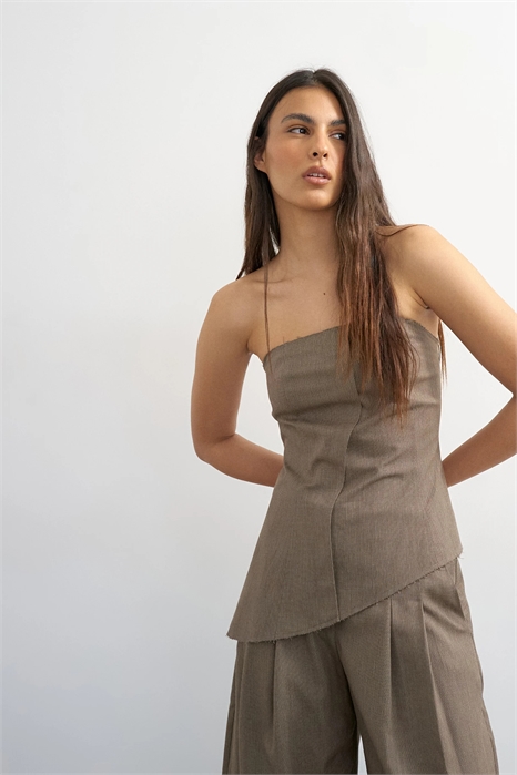 Бандо с асимметричным необработанным краем co-ord артикул 154237159