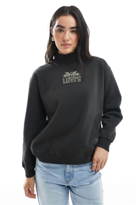 Свитшот Collins с высоким воротником и украшенным логотипом артикул 142435908