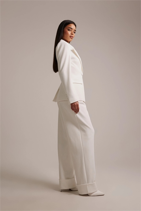 Брюки с широкими штанинами и отворотами от Charlotte Bridal co-ord артикул 154052904