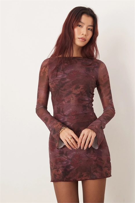 Мини-платье с длинными рукавами «Севилья» артикул 154868157