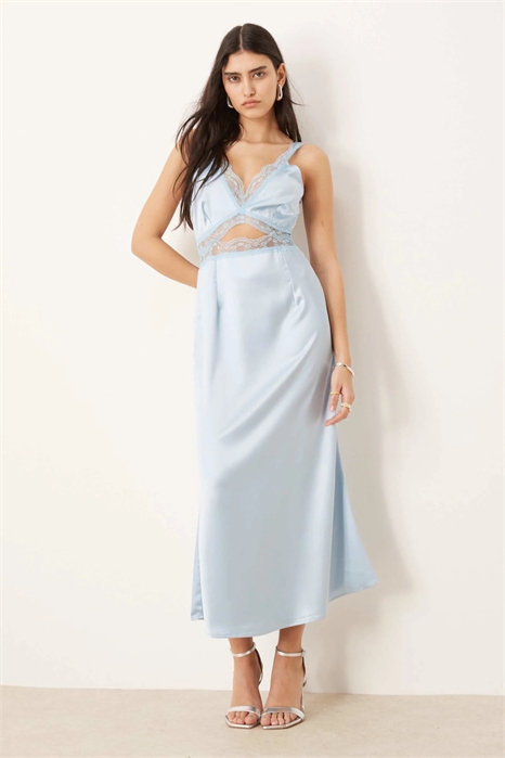 Платье-миди из кружева с вырезами от Mimi артикул 142352953