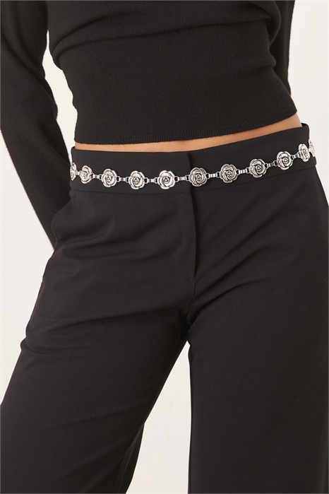 Пояс из розовых бусин артикул 144907445