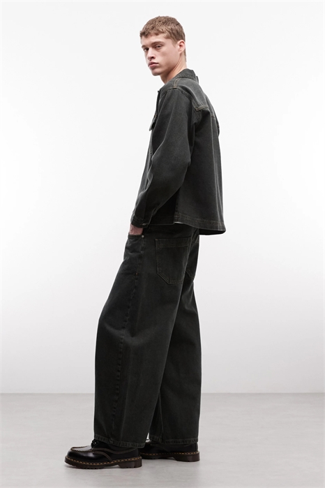 Джинсы цвета хаки co-ord артикул 155764736