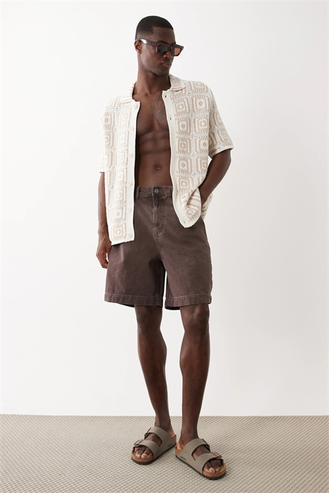 Джинсовые шорты средней длины артикул 156009254