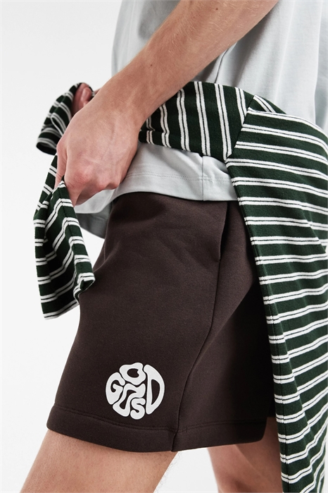 Широкие шорты с принтом артикул 156270266