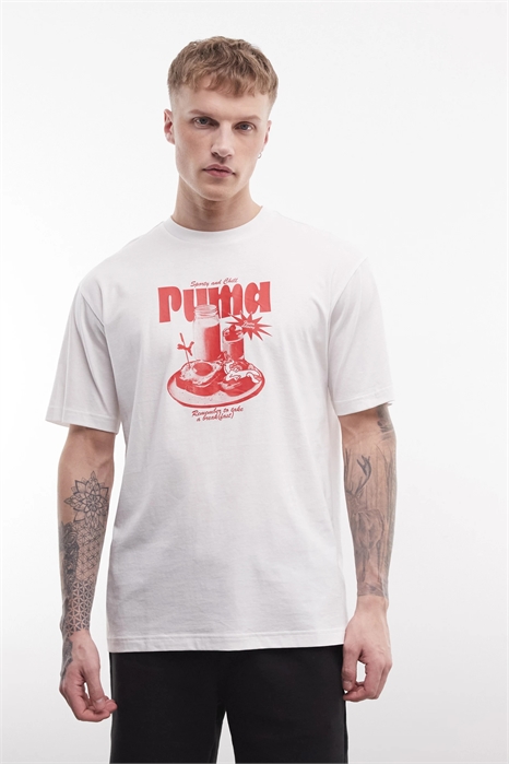 Футболка с принтом для непринуждённого завтрака с круглым вырезом артикул 156045153