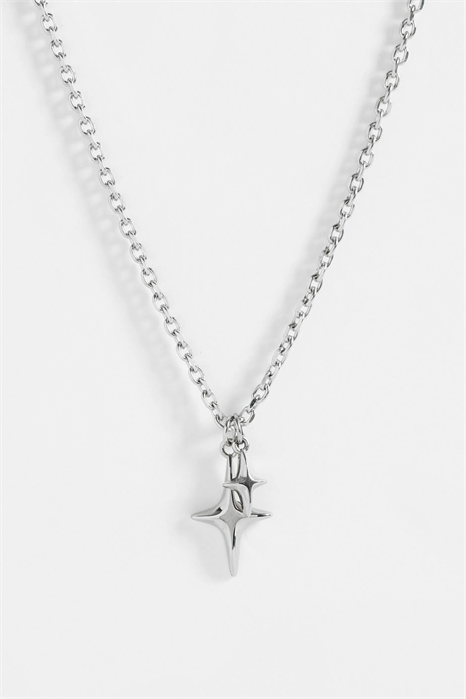 Водонепроницаемое колье с подвеской в виде двойной звезды из нержавеющей стали артикул 155536289