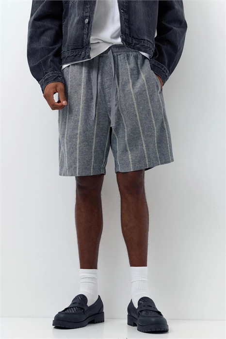 Бермуды-джоггеры из смешанного льна артикул 156521478