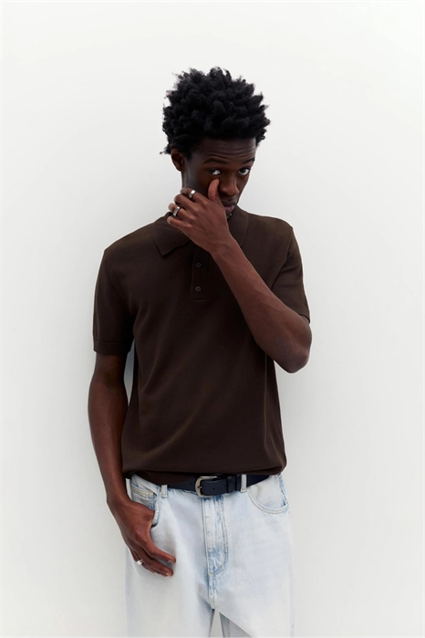 Поло с короткими рукавами артикул 156494515