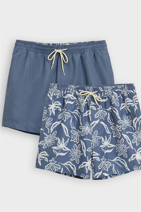 Пара плавок с тропическим принтом и быстрым высыханием артикул 156413492