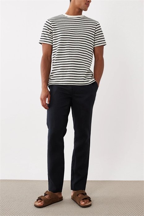 Брюки прямого кроя из 100% льна артикул 156178204