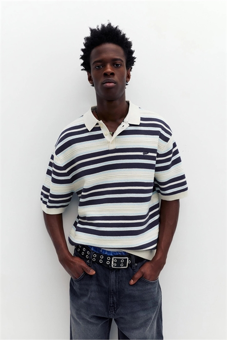 Поло из трикотажа в полоску от Stwd артикул 156494516