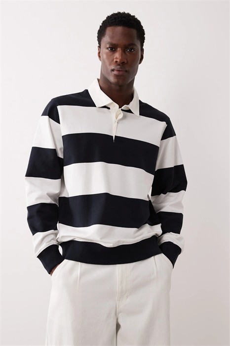 Поло для регби из 100% хлопка артикул 155216273