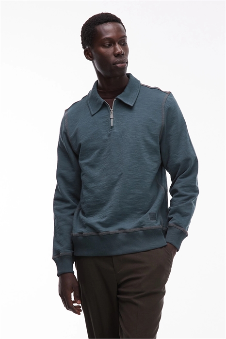 Свитшот с полузастежкой-молнией от Paul Smith артикул 150265325