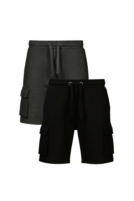 Шорты в стиле «карго» из трикотажа с добавлением хлопка, 2 шт. в упаковке артикул 155975021