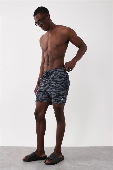 Мужские плавки с принтом, 16 дюймов, с закругленным краем артикул 155059154