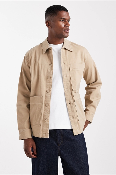 Рубашка-свитшот с широкими карманами артикул 150590591