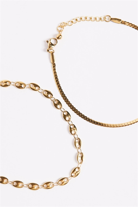 Набор из 2 браслетов «Марина» из водонепроницаемой нержавеющей стали артикул 143571314