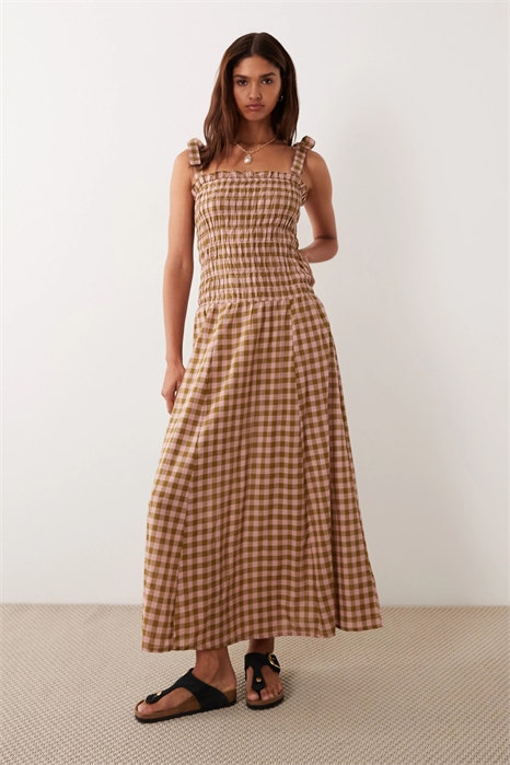 Пляжное платье макси с завязками на талии от Esmee артикул 153329363