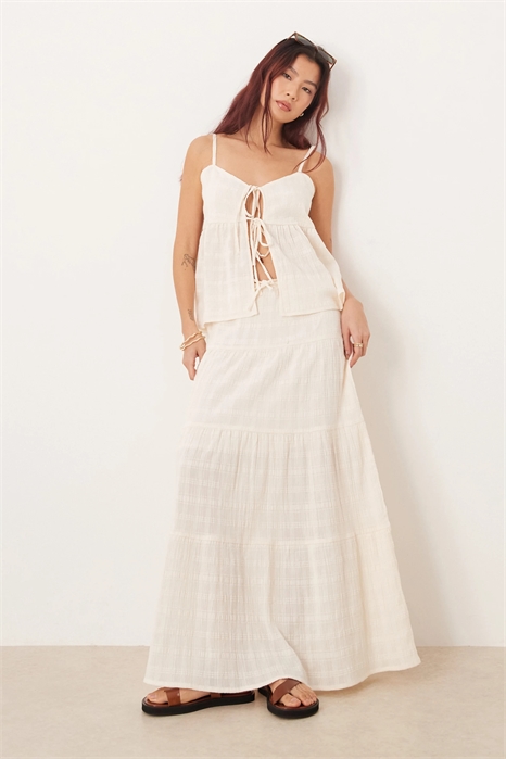 Макси-юбка для пляжа Esmee с воланами co-ord артикул 153329375