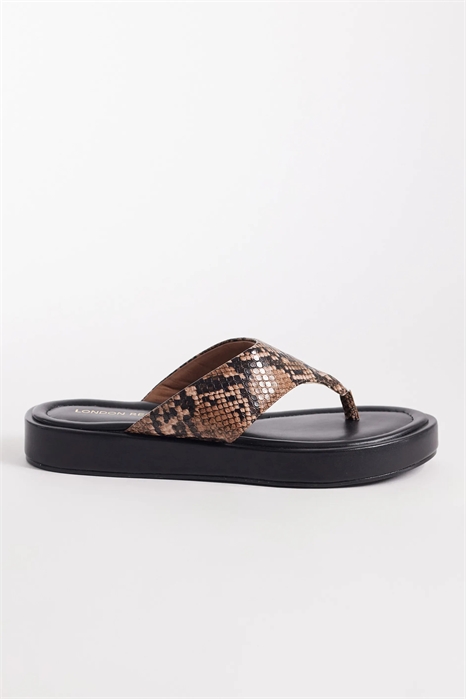 Босоножки-стринги Mira на плоской подошве артикул 152862958