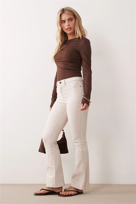 Джинсы Sallie с высокой талией и расклешенными брючинами артикул 152796578