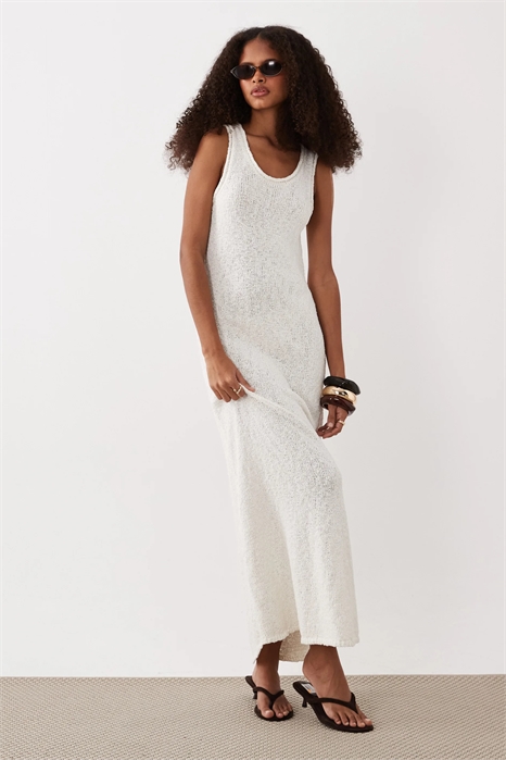 Макси-платье из ткани с неровностями артикул 153832252