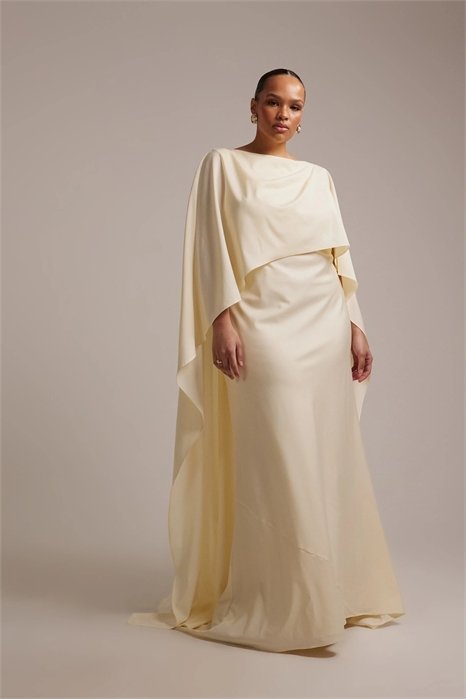 Свадебное платье макси с накидкой-накидкой и открытой спиной от ASOS DESIGN Curve артикул 153728610