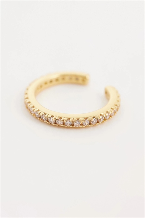 Изысканный серьга-манжета с паве-окантовкой артикул 153837007