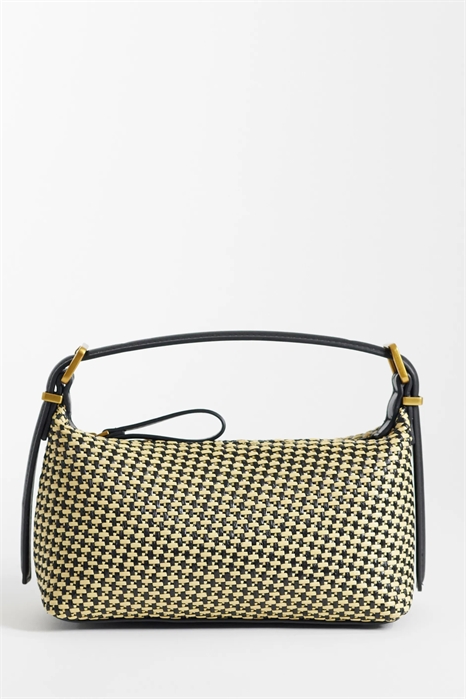 Сумка из соломы с многослойным плетением и регулируемой ручкой артикул 154640082