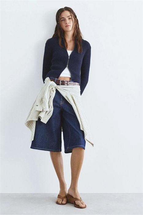 Кардиган на молнии артикул 156521363