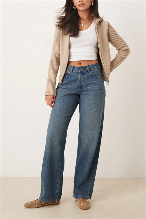 Джинсы Herndon средней посадки свободного кроя с широкими брючинами артикул 149515433