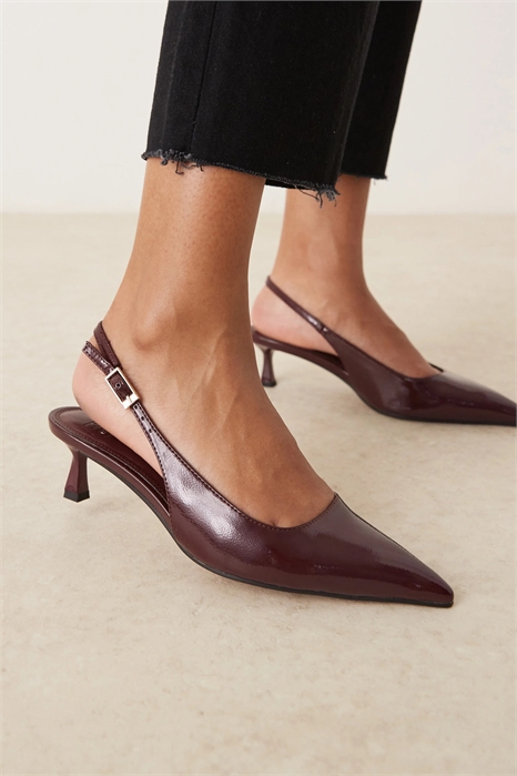 Туфли на низком каблуке с открытой пяткой и широкой колодкой артикул 146856890