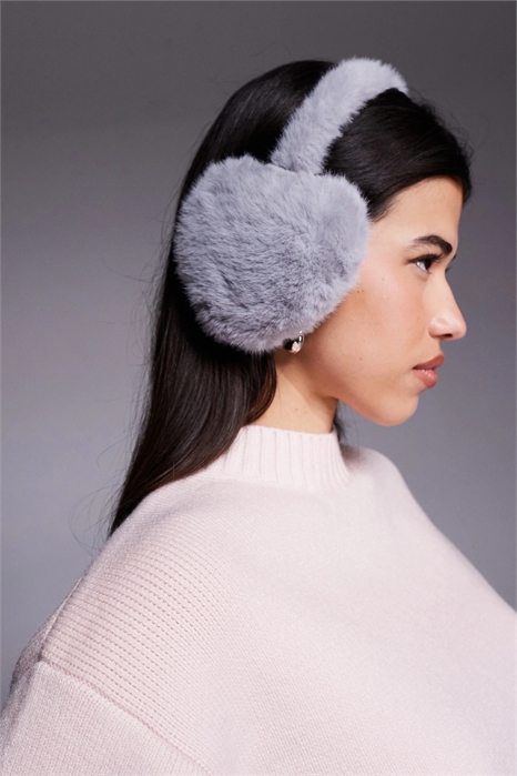 Эксклюзивные ушные накладки в форме сердца из искусственного меха артикул 151557612