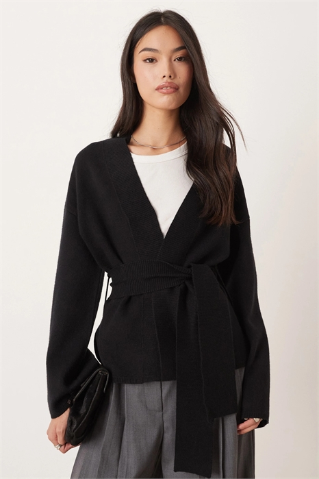 Вязанный кардиган-кимоно артикул 149853422