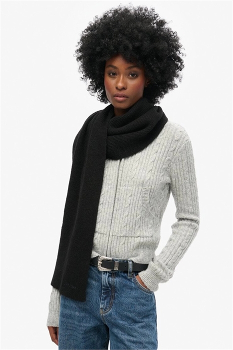 Шарф из мягкого ребристого трикотажа артикул 154594949