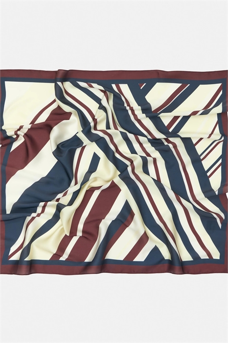 Бандана с атласным принтом в полоску артикул 156127927