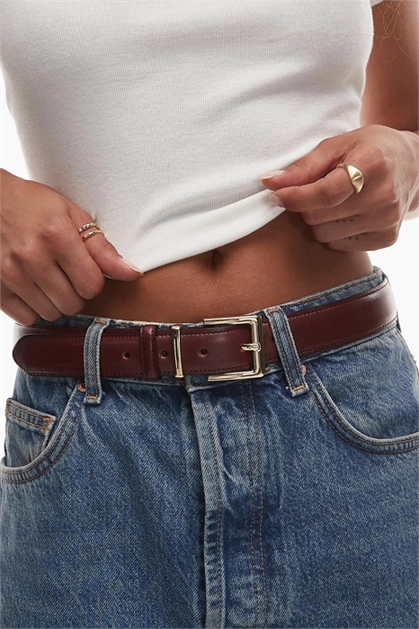 Классический кожаный ремень артикул 150237052