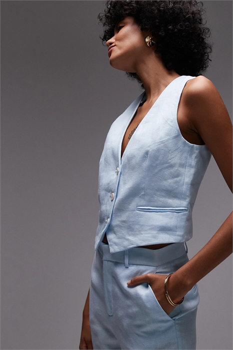 Льняной жилет co-ord артикул 142740063