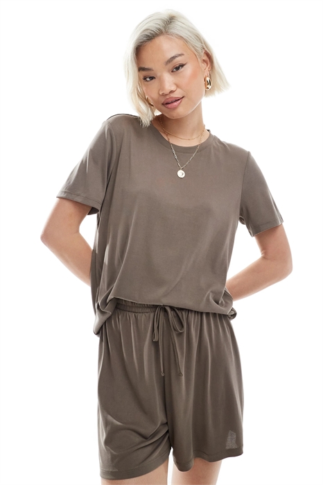 Мягкая легкая футболка co-ord артикул 142841831