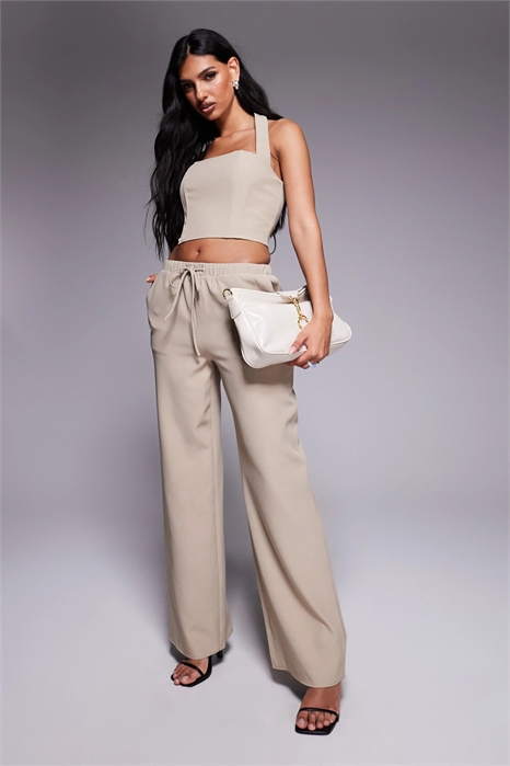 Эксклюзивный топ с завязками сзади и вырезом «холтер» co-ord артикул 146849412