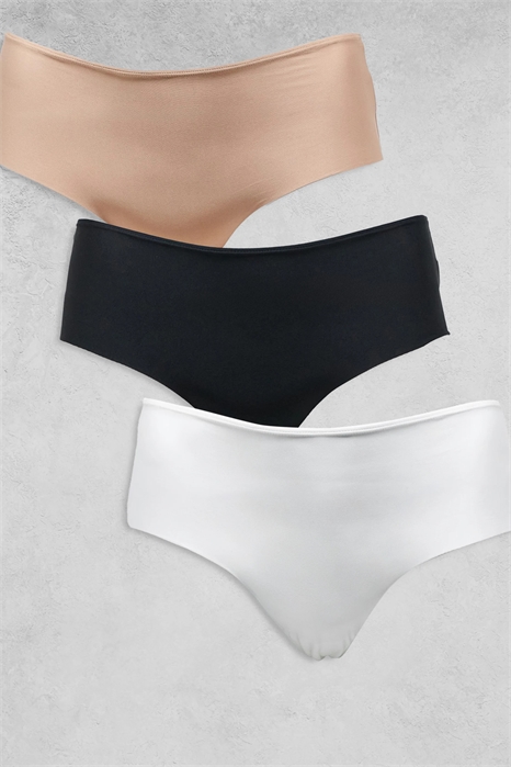 ASOS DESIGN Curve, 3 пары трусиков-хипстеров, не отпечатывающихся на одежде артикул 139989490