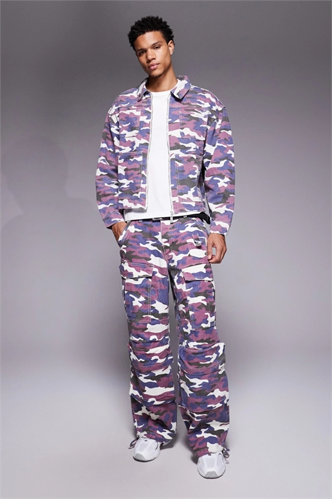 Широкие джинсы-карго co-ord артикул 150524809