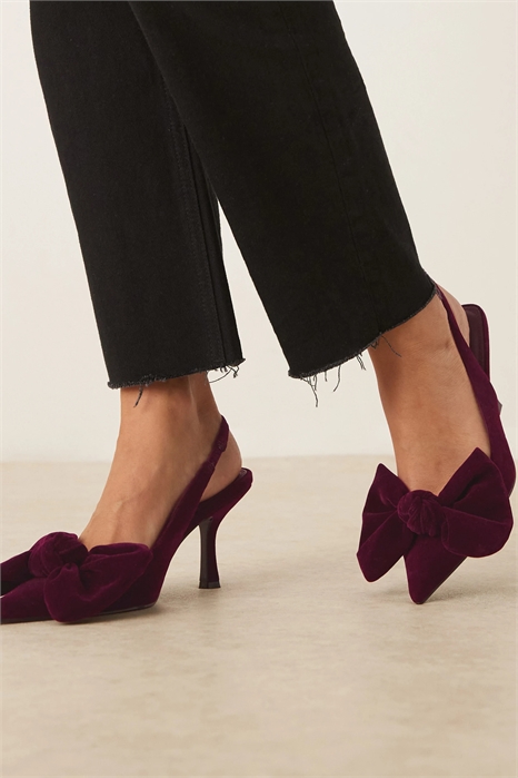 Туфли на среднем каблуке с шафрановым бантиком артикул 144762409