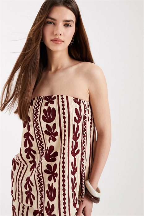 Топ-бандо с рисунком co-ord артикул 152320237