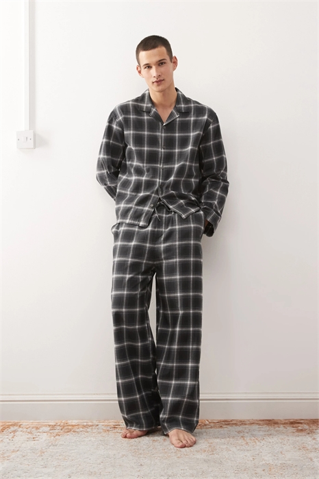 Пижама из фланели с широкими штанинами co-ord артикул 152803264