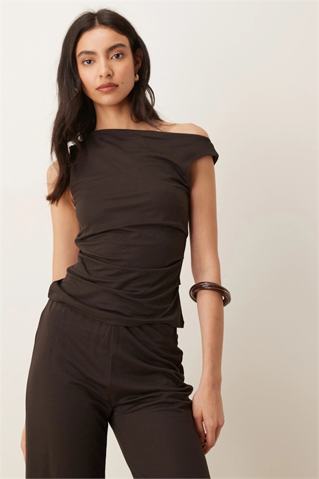 Асимметричный топ без рукавов Canela co-ord артикул 154853579