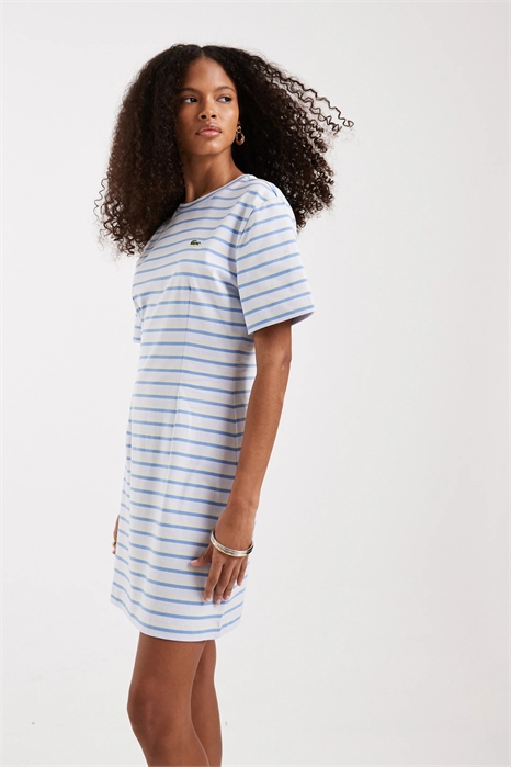 Платье-футболка из джерси с полосками артикул 155125946