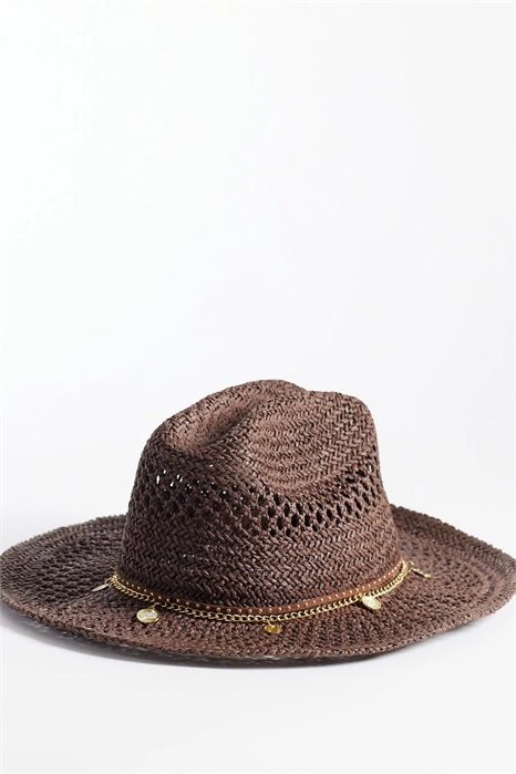 Соломенная шляпа с мотивом в виде монеты артикул 155524941