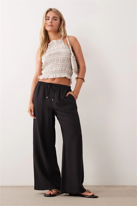 Брюки с широкими брючинами из тканого материала артикул 155322980